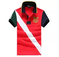 polo coton tee shirt pique slim fit classic flag logo